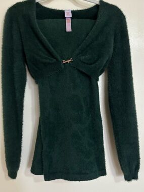 SavagexFenty Green Fuzzy Knit Set